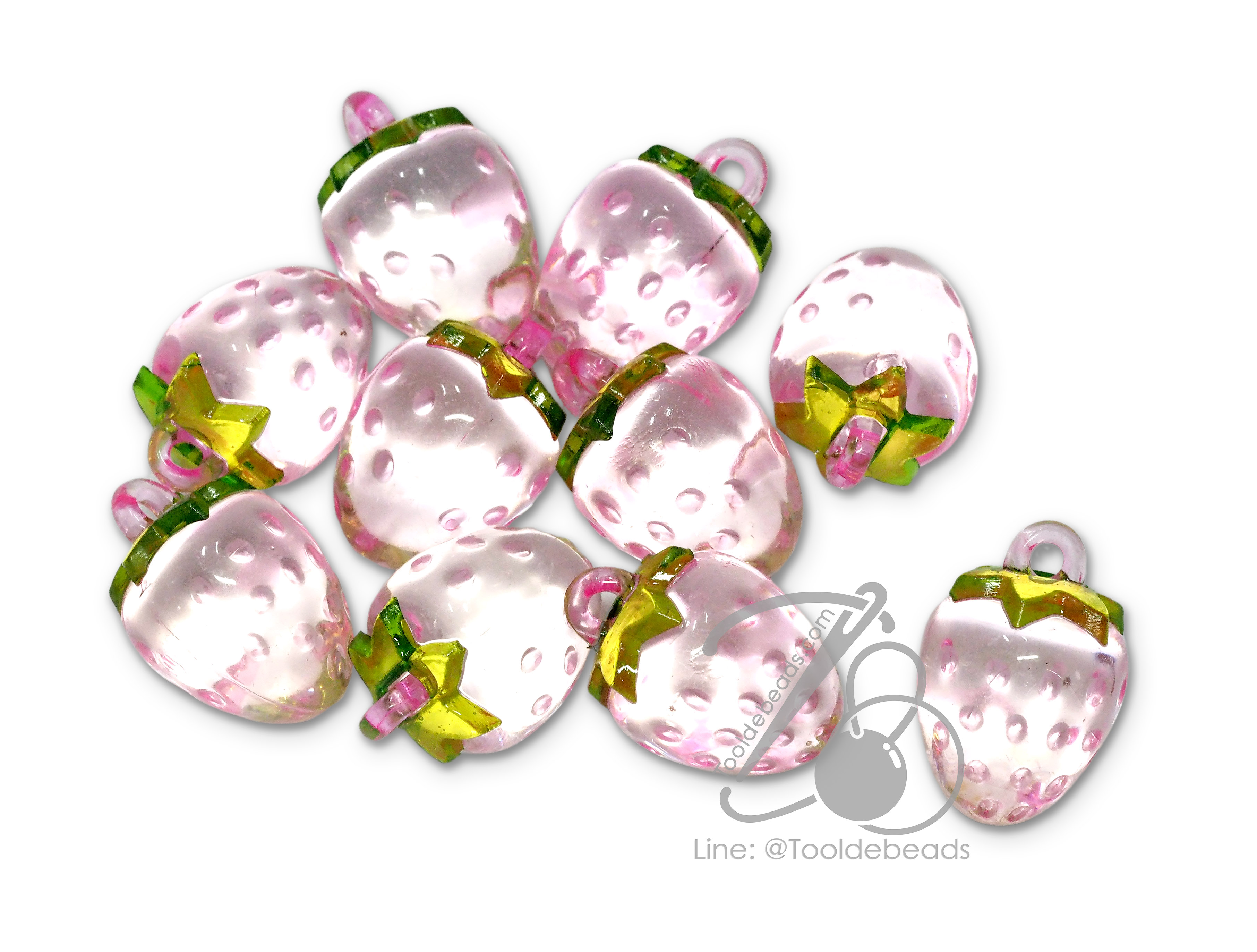 จี้อะคริลิค 20มม. ลายผลไม้ (10 ชิ้น) SKU-15332