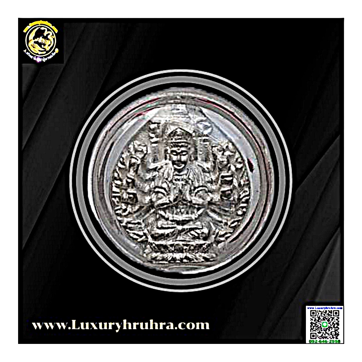 รูปหล่อลอยองค์พระโพธิสัตว์เจ้าแม่กวนอิมปางพันเนตรพันกรตำหนักเตาปูนพิมพ์จิ๋วเนื้อเงิน
