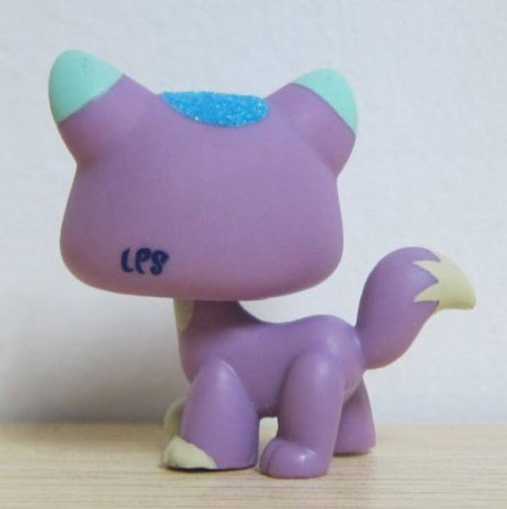 LPS แมวเปอเซียสีม่วงแต่งวิ๊งค์ #2386
