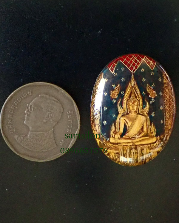 พระพุทธชินราช พิธีมหาจักรพรรดิฯ ปี15 ล็อกเก็ตพระพุทธชินราช สีน้ำเงิน ตัวจริง