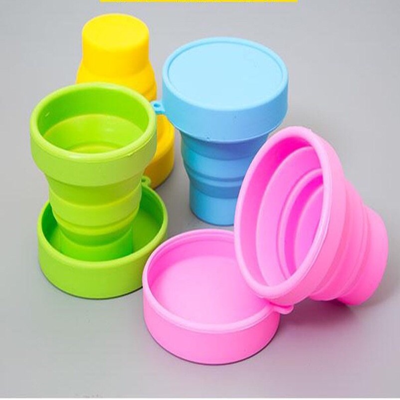 แก้วน้ำซิลิโคนพับได้พร้อมส่ง พกพา หยืดหยุ่นสะดวก สะอาด