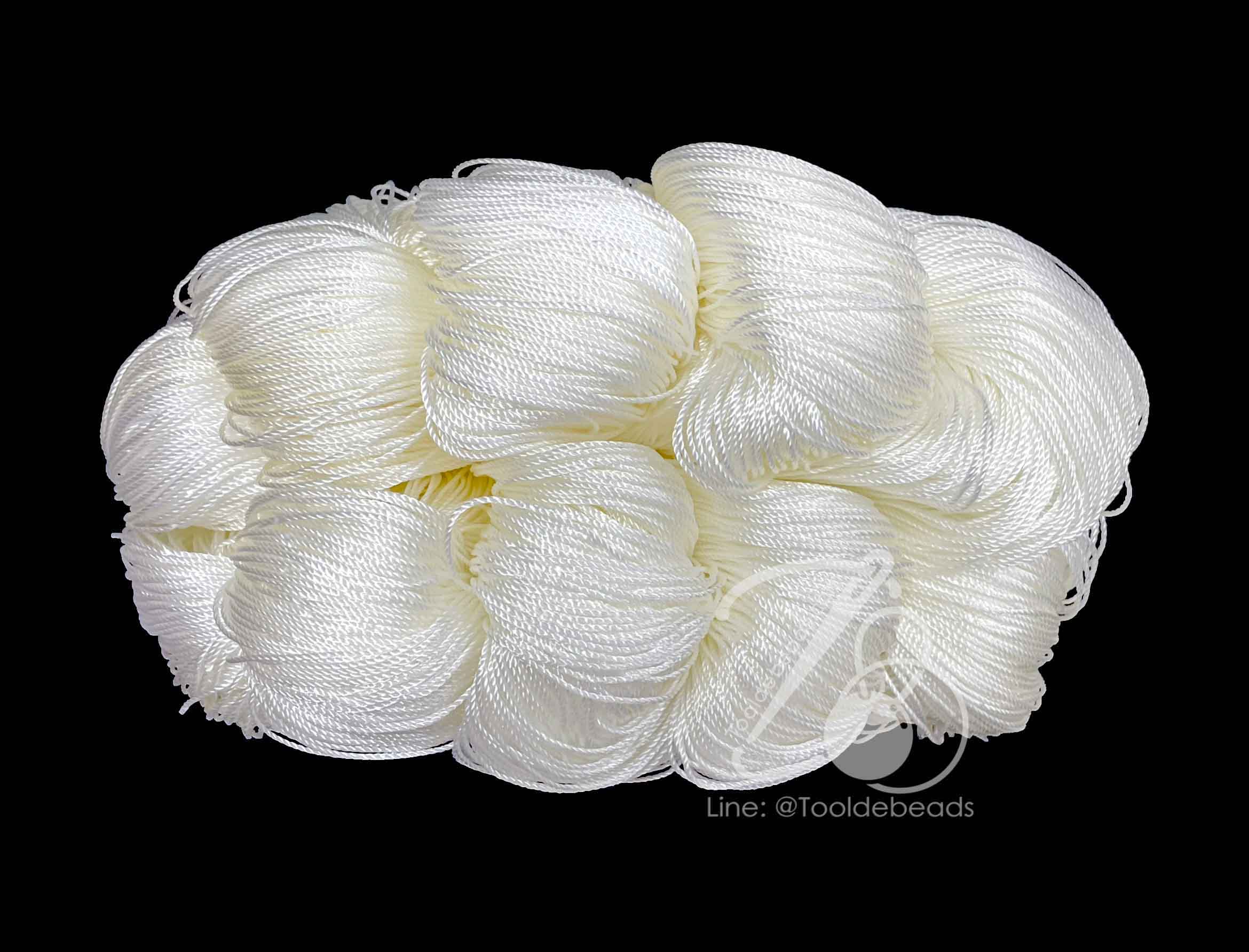 ด้ายไนลอน เบอร์ 210 สีขาว (1 มัด) SKU-13088