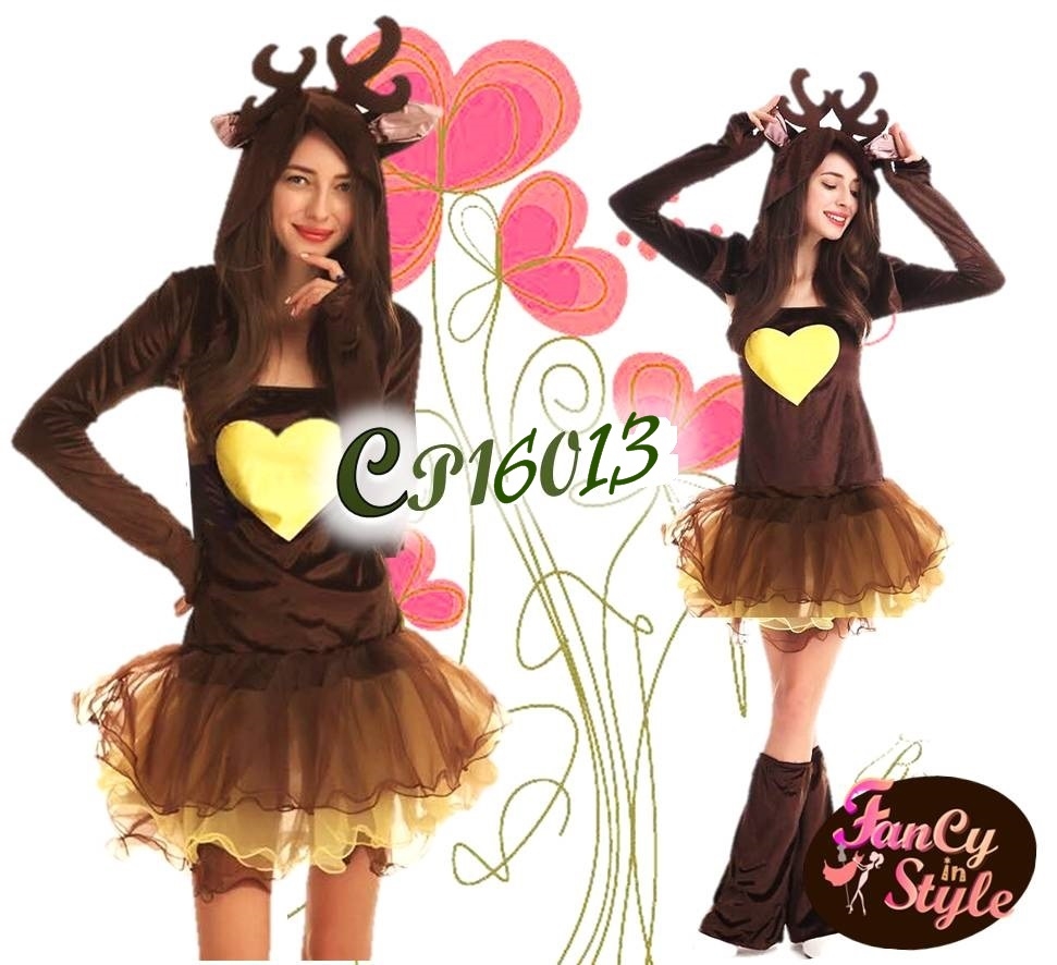 Christmas Fever Reindeer Costume/Reindeer Fancy dress/ชุดกวางเรนเดียร์