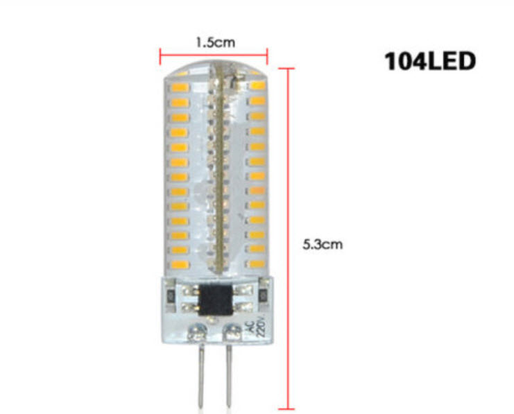 หลอด 104 LED ขนาด 6 วัตต์ (G4)