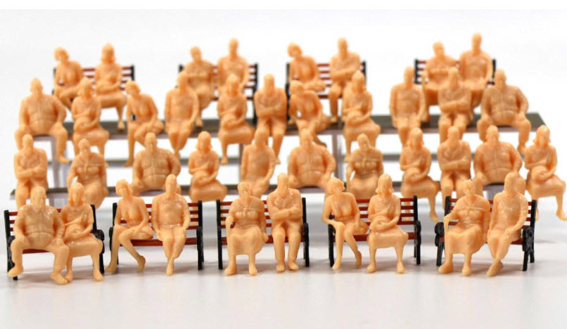 คนจิ๋ว สเกล 1:48 ชุด 24 ตัว