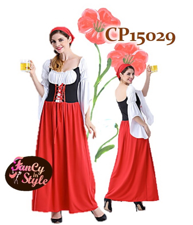 International Costume Bavarian Style Costume/Maid/Oktoberfest Beer Festival Costume/ชุดชาวบาวาเรียน/ชุดเทศกาลเบียร์/ชุดสาวเสิร์ฟ