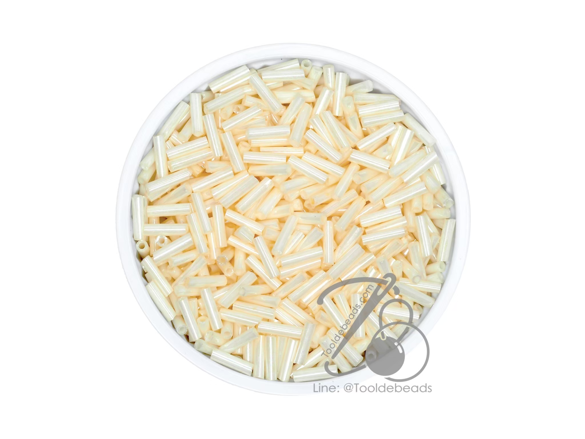 ปล้องยาว โทนมุกด้าน สีครีม (450 กรัม) SKU-12171