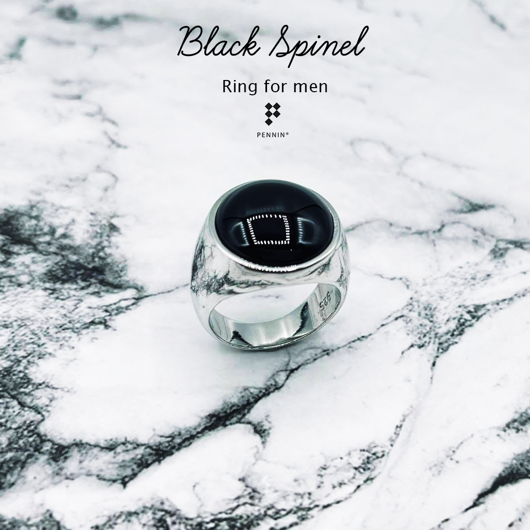 แหวนผู้ชายนิลแท้ กลมหลังเบี้ย ตัวเรือนเงินแท้ 92.5% ชุบทองขาว ดีไซน์เรียบเท่ ใส่ได้ทุกวัน เพิ่มพลังบวก ปกป้องคุ้มครอง