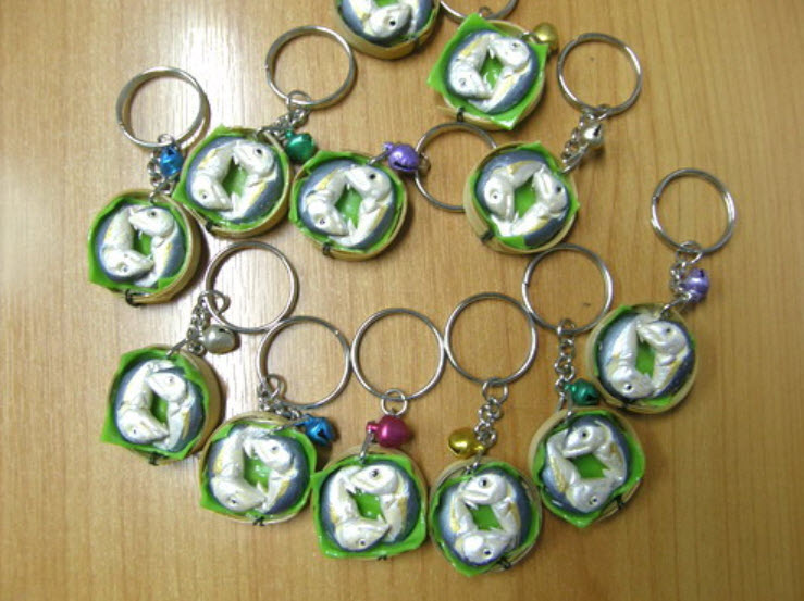 พวงกุญแจปลาทู ชุด 12 อัน