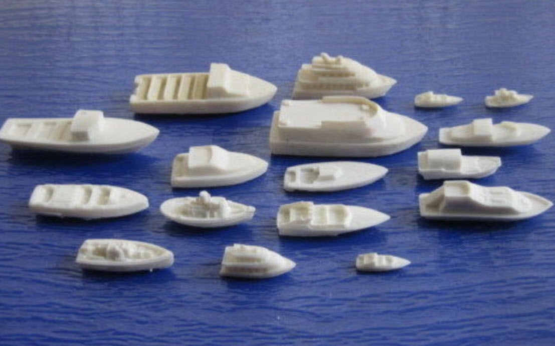 เรือชนิดต่างๆ สเกล 1:87 ชุด 17 ลำ