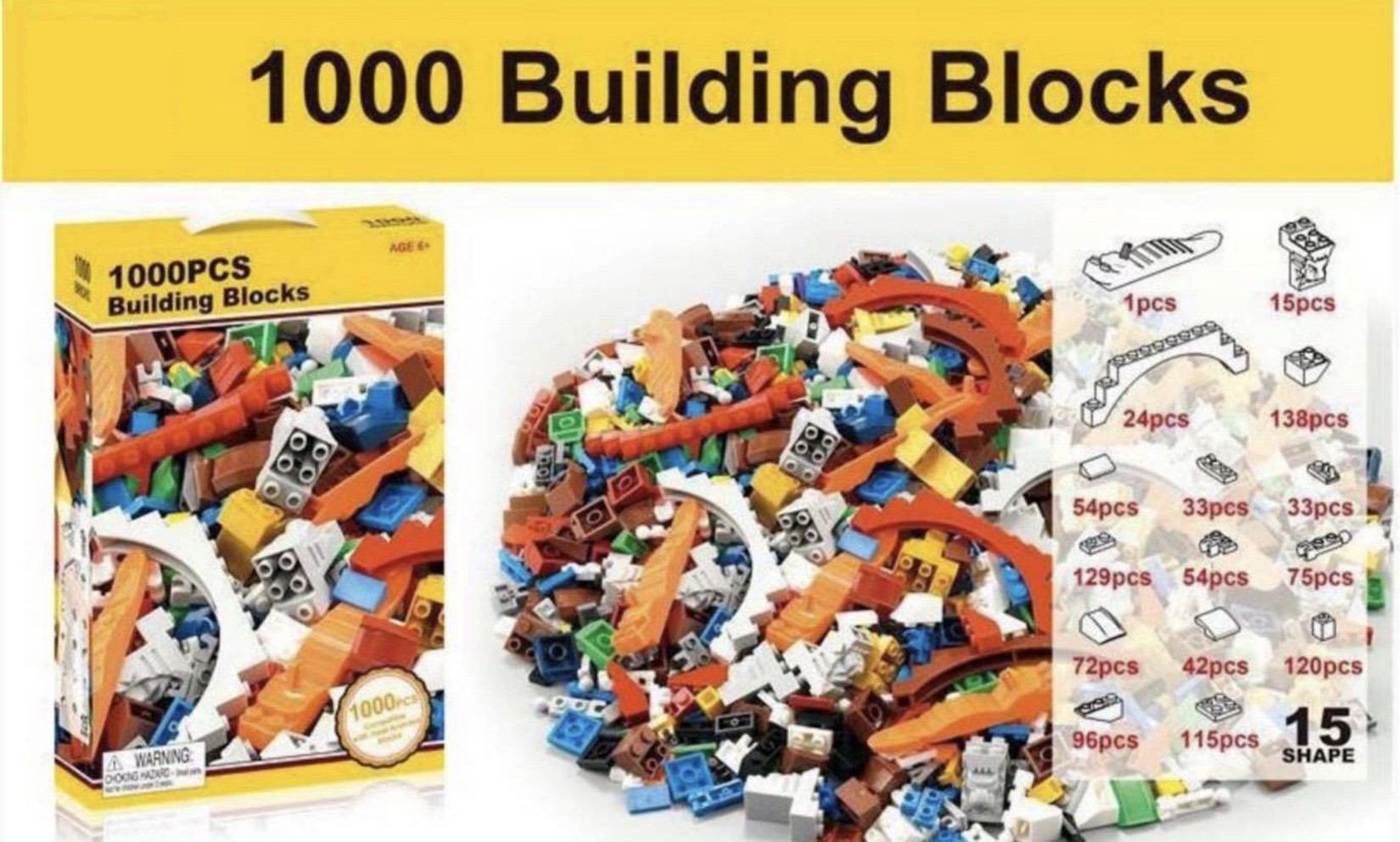 บล็อกต่อพลาสติกตามจินตนาการสีสันสดใสพร้อมส่งหลายแบบ