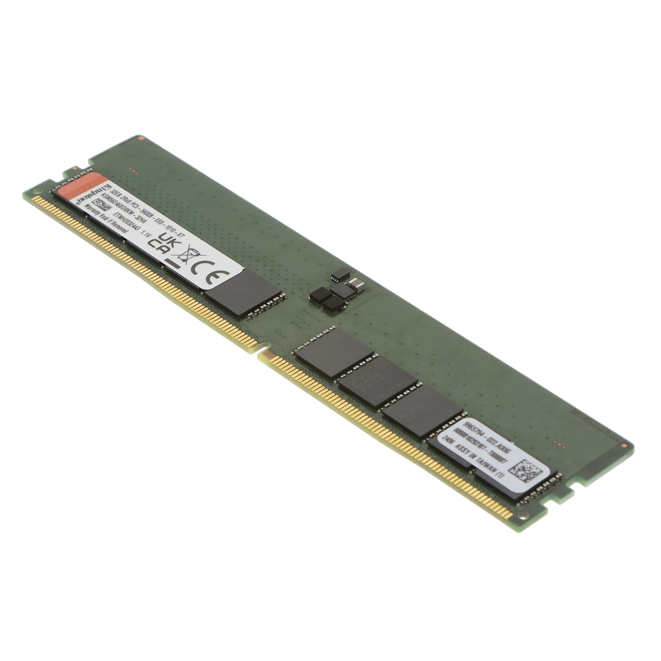 RAM 32GB DDR5 UDIMM 5600MHz ECC Kingston