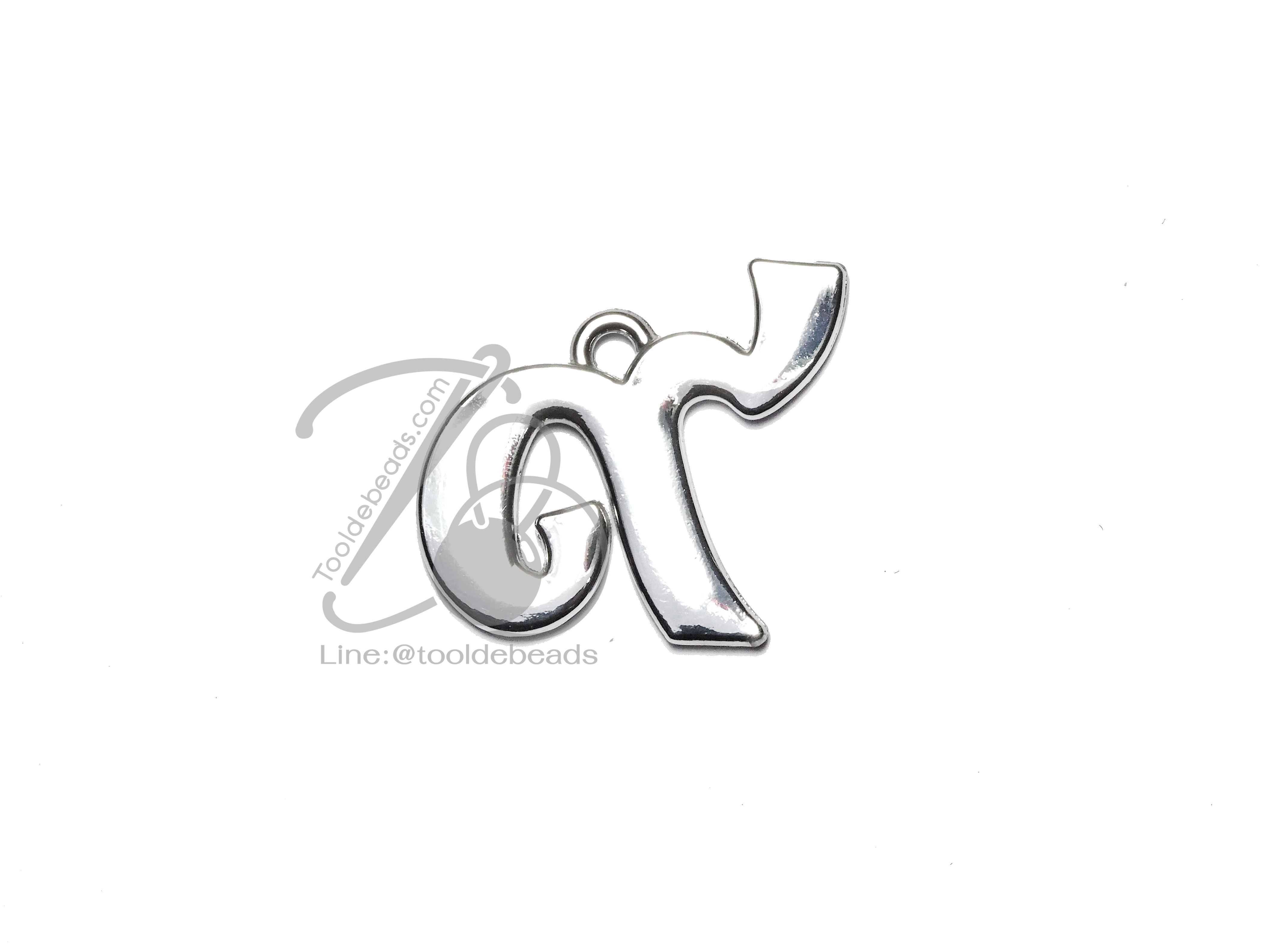 จี้เหล็ก 193 30*27มม. เลข๙ สีเงิน (1 ชิ้น) SKU-00568