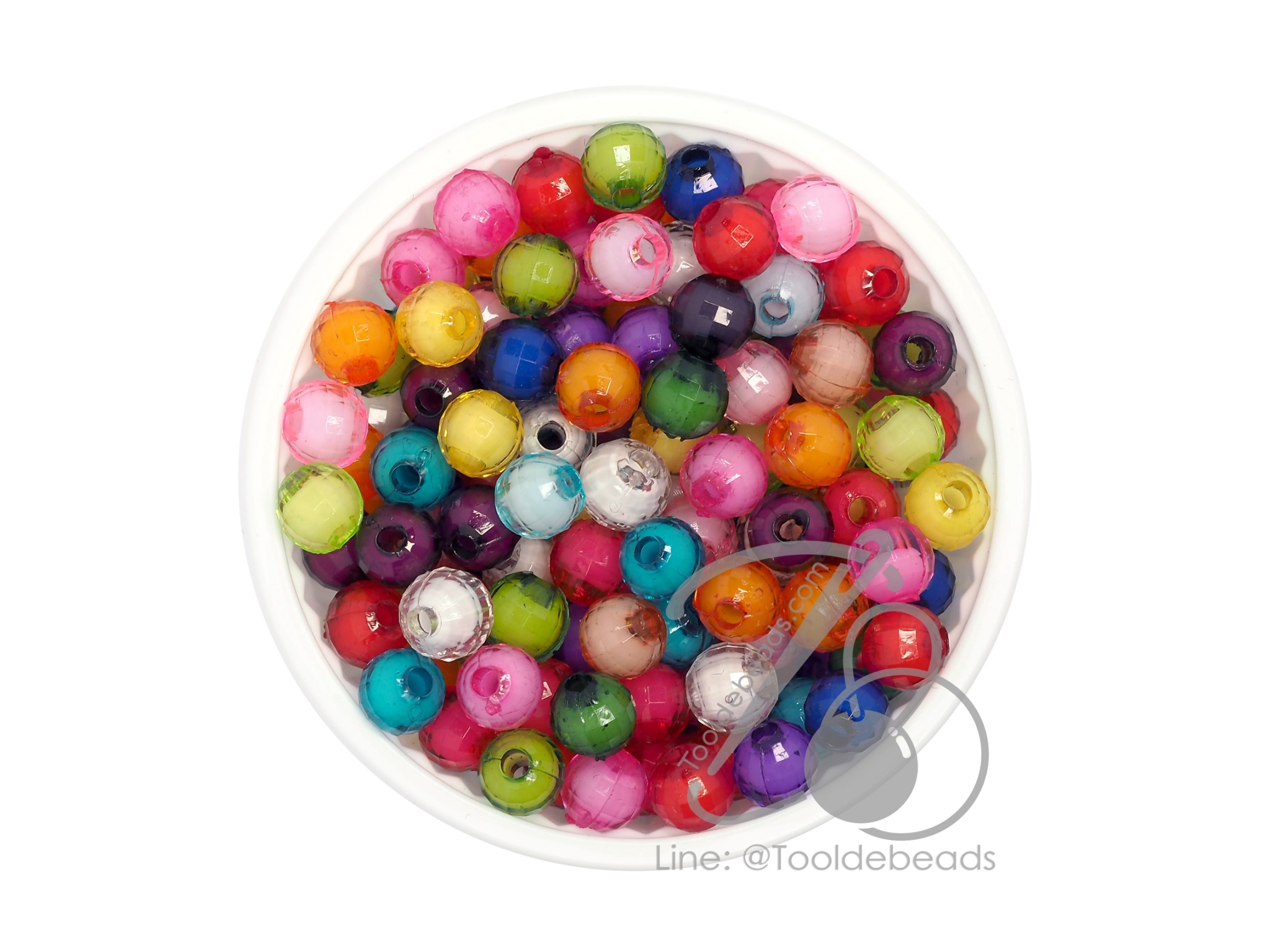 ลูกปัดสาคู 6มม. (500 กรัม) SKU-08077