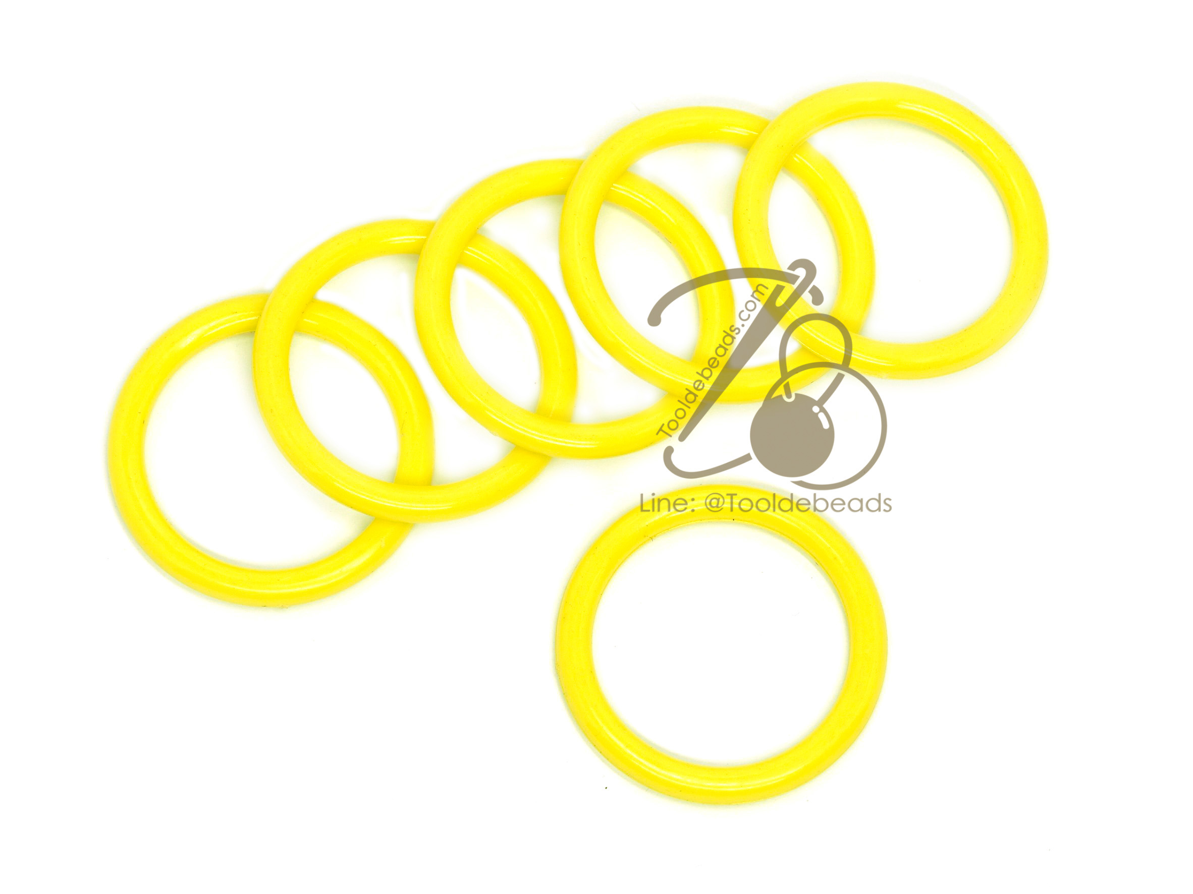 ห่วงพลาสติกโบ๋ 38มม. สีสด (450 กรัม) SKU-13164