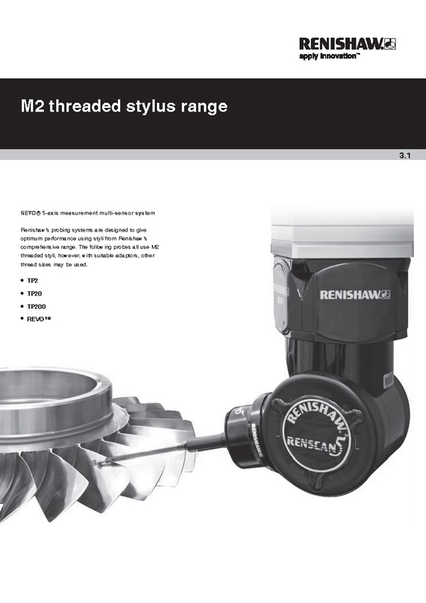 สไตลัส เรนิชอร์ ก้านปลายทับทิม M2 Stylus สำหรับหัวโพรบ – RENISHAW