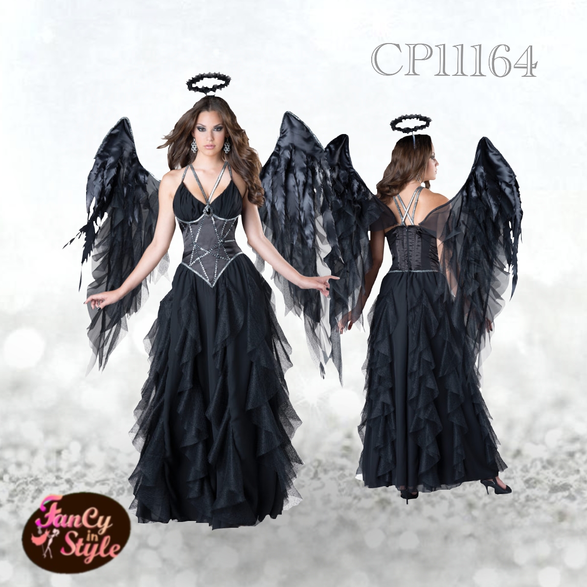 Fairy tale/Disney /Cartoon/Game costume/Angel of the darkness Costume/ชุดแฟนซีนางฟ้า