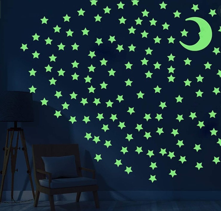 ดาวส่องแสงกลางคืนพร้อมส่ง หลายแบบ หลากสีของตกแต่ง