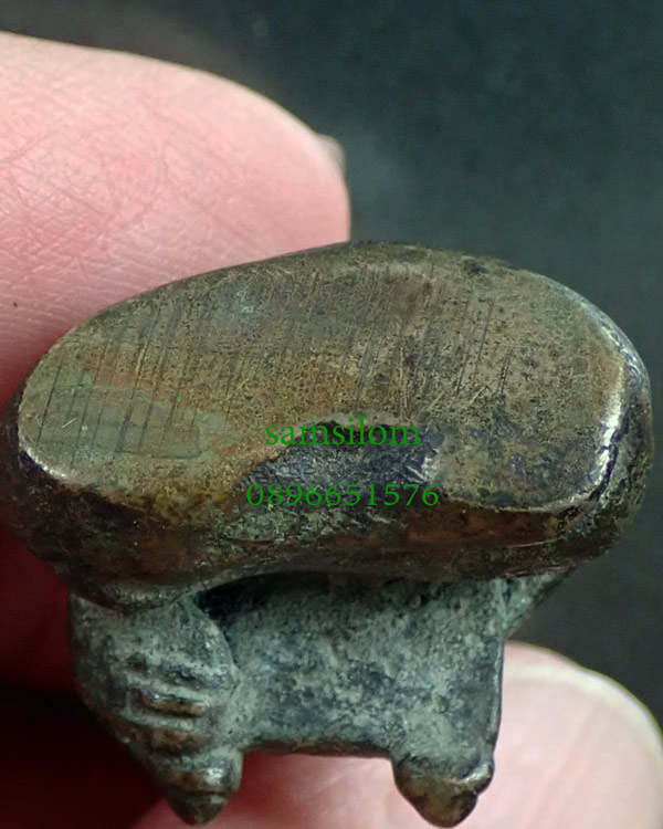 อาจารย์เจ๊ก วัดเขาแดงตะวันตก รูปหล่อฤาษี เนื้อทองผสม ขนาด 1.5 นิ้ว สวย สมบูรณ์