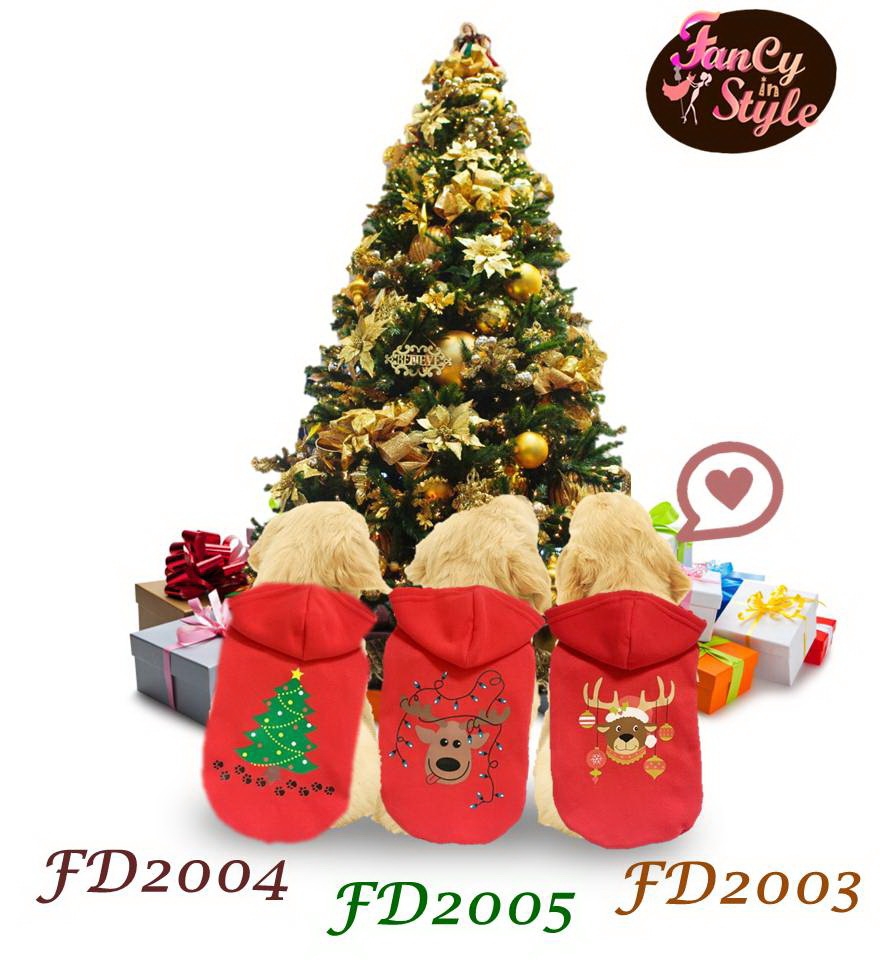 Christmas/Santa Dog Costume/Dog shirt/เส้อแฟนซีคริสมาต์สน้องหมา/เสื้อน้องหมา