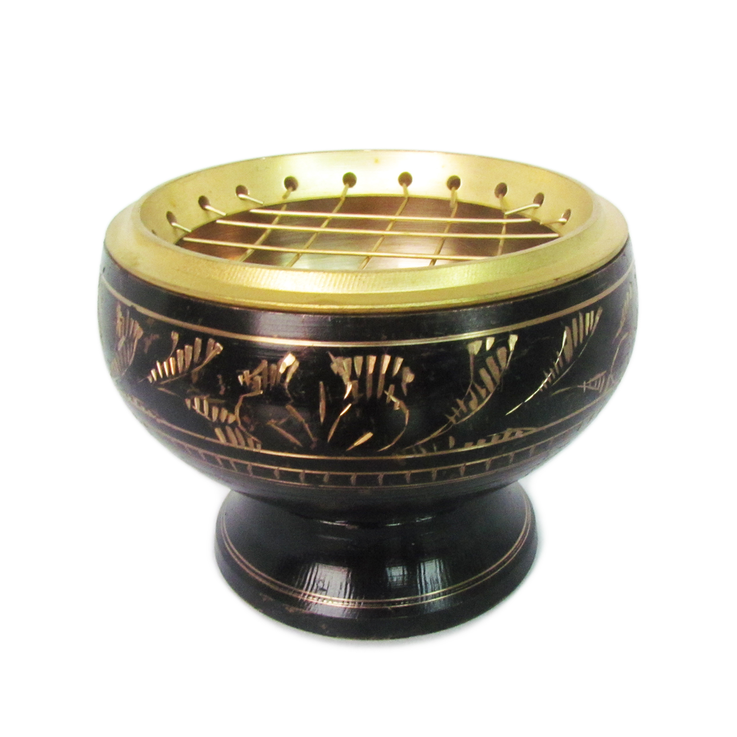 เตาเผาไม้หอม สีดำ ทอง กระถางธูป + ถ่าน ถ่านเผา ถ่านไม้ ถ่านพิเศษ ชาโคล สำหรับจุดไฟเผา 1 กล่อง + ไฟแช็คไอพ่น ไฟฟู่ หัวพ่น คุณภาพสูง 1 ชิ้น