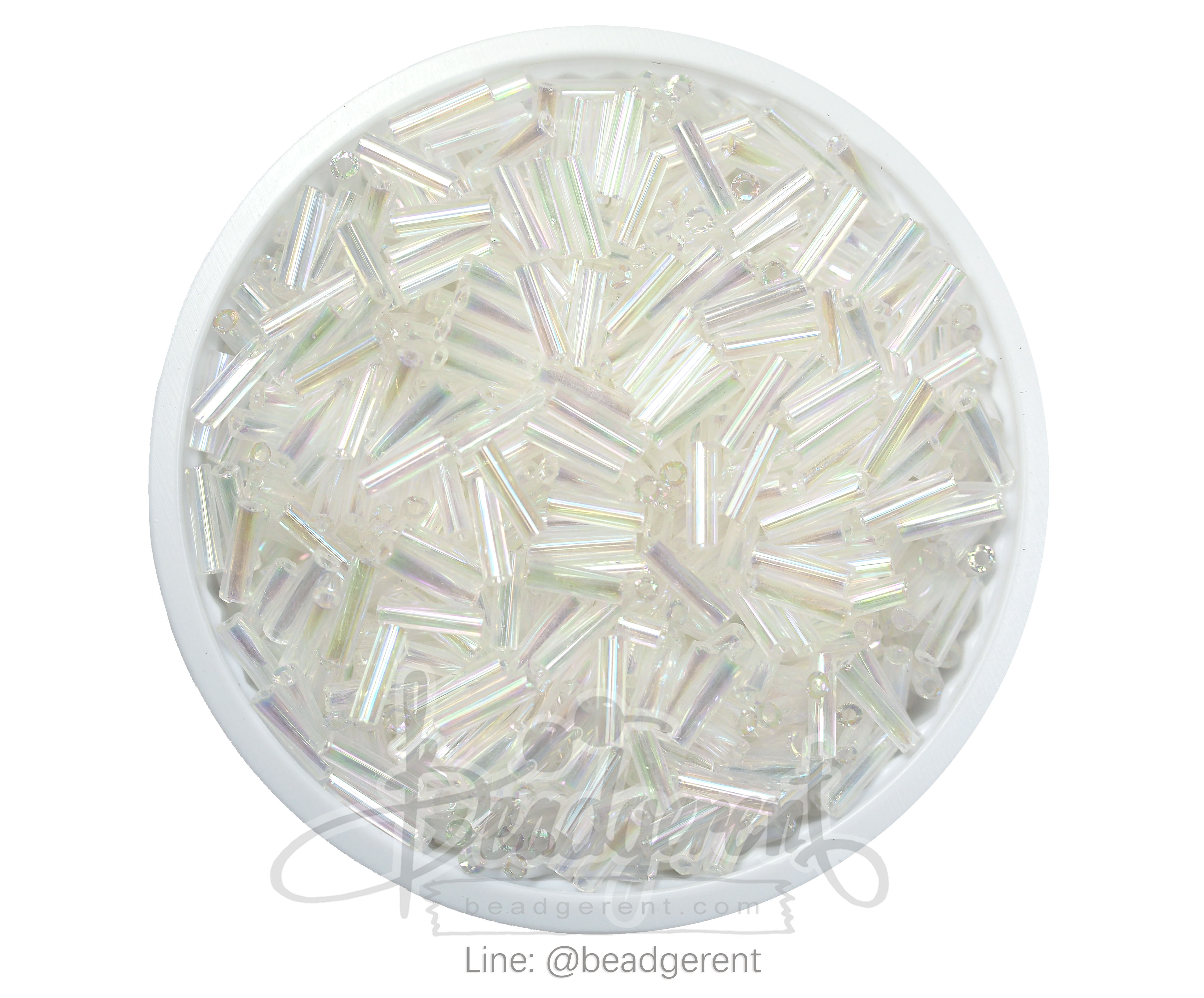 ปล้องยาว โทนรุ้ง สีขาว (15 กรัม) SKU-03512