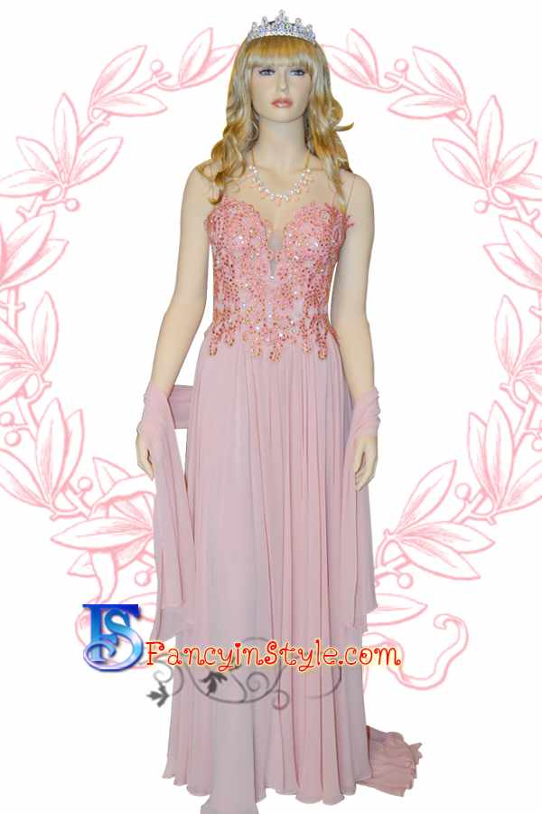Long Dress ชุดราตรียาวสีชมพูกลีบบัว/ชุดเดรสยาว/ชุดออกงาน/ชุดไปงานแต่ง
