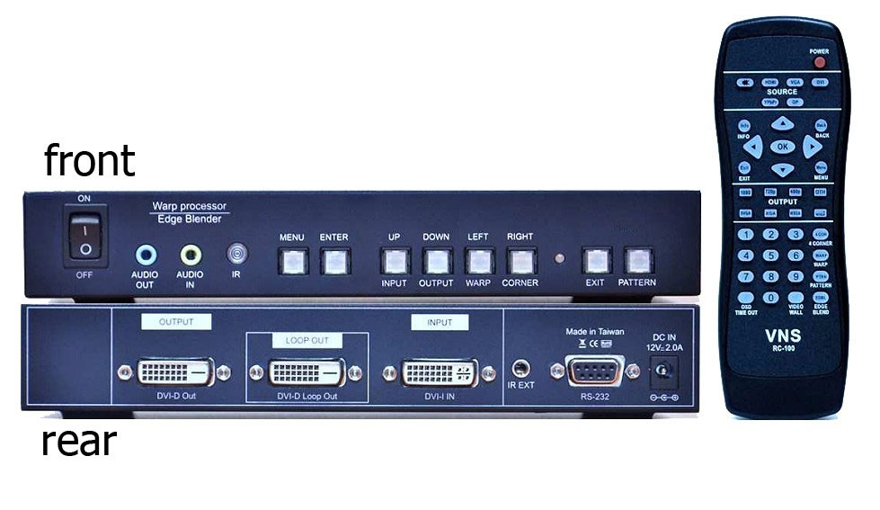 Video Wall Box Flip Image, 90/180 ํ Rotate, Edge Blending, Warp (VW11R)