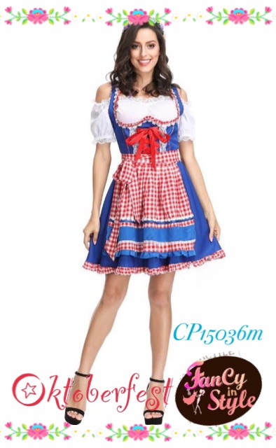 International Costume/Bavarian Style Costume/Maid/Oktoberfest Beer Festival Costume/ชุดชาวบาวาเรียน/ชุดเทศกาลเบียร์/ชุดสาวเสิร์ฟ