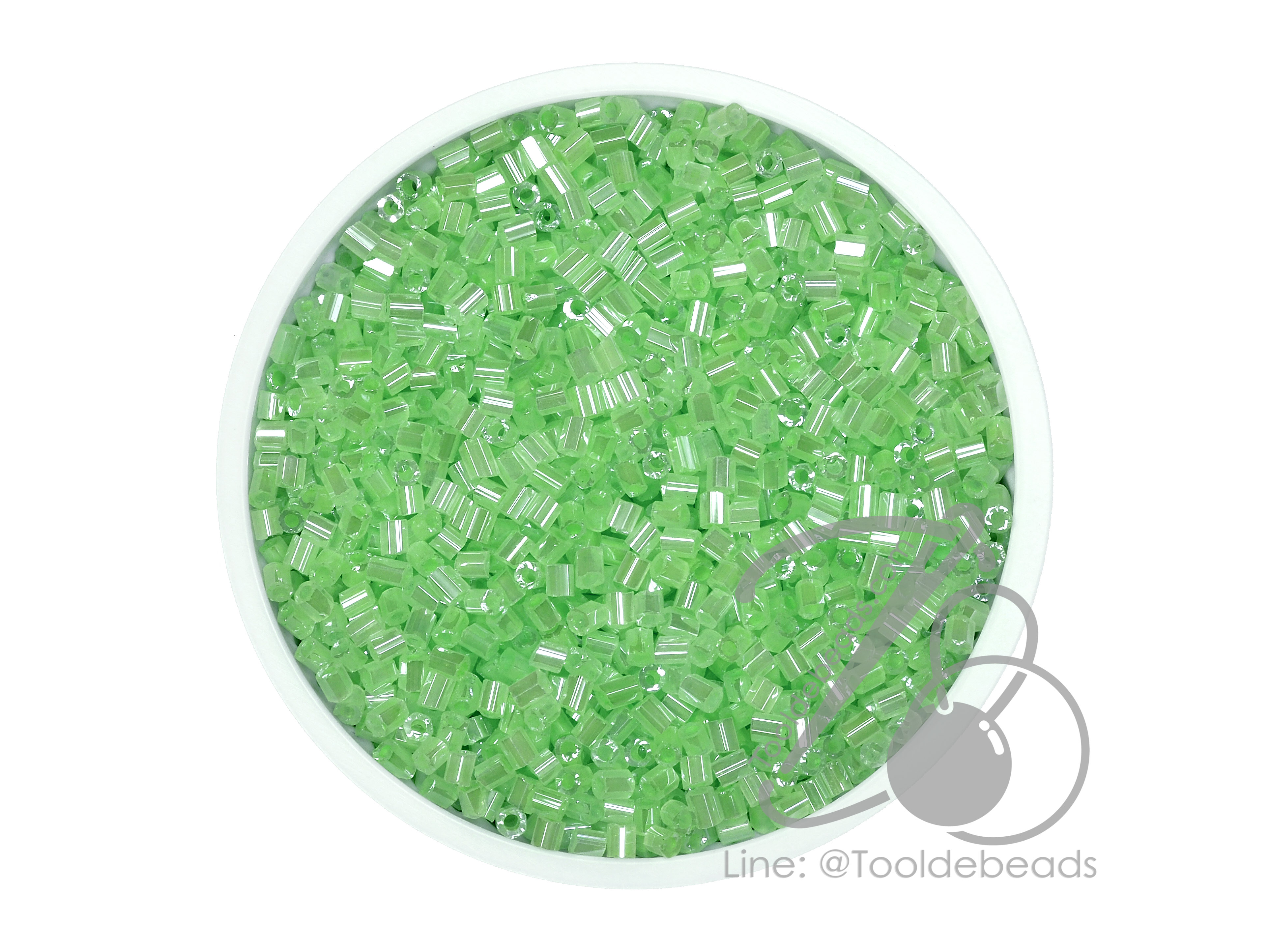 ปล้องสั้น โทนมุก สีเขียวตอง (450 กรัม) SKU-07017