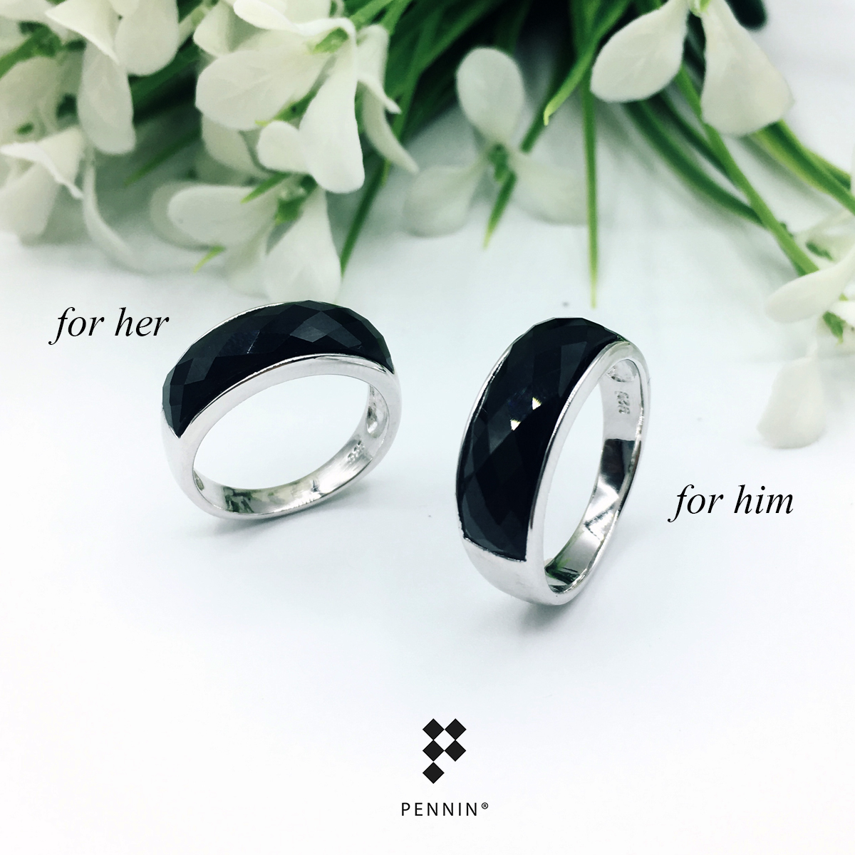 [SALE20%]แหวนนิล คลาสสิค หน้านิล 6mm เจียระไนเหลี่ยมตาข่าย ตัวแหวนเงินแท้ 92.5% ชุบทองขาว ไม่ลอกไม่ดำ ดึงดูดโชคลาภ ปกป้องคุ้มครอง