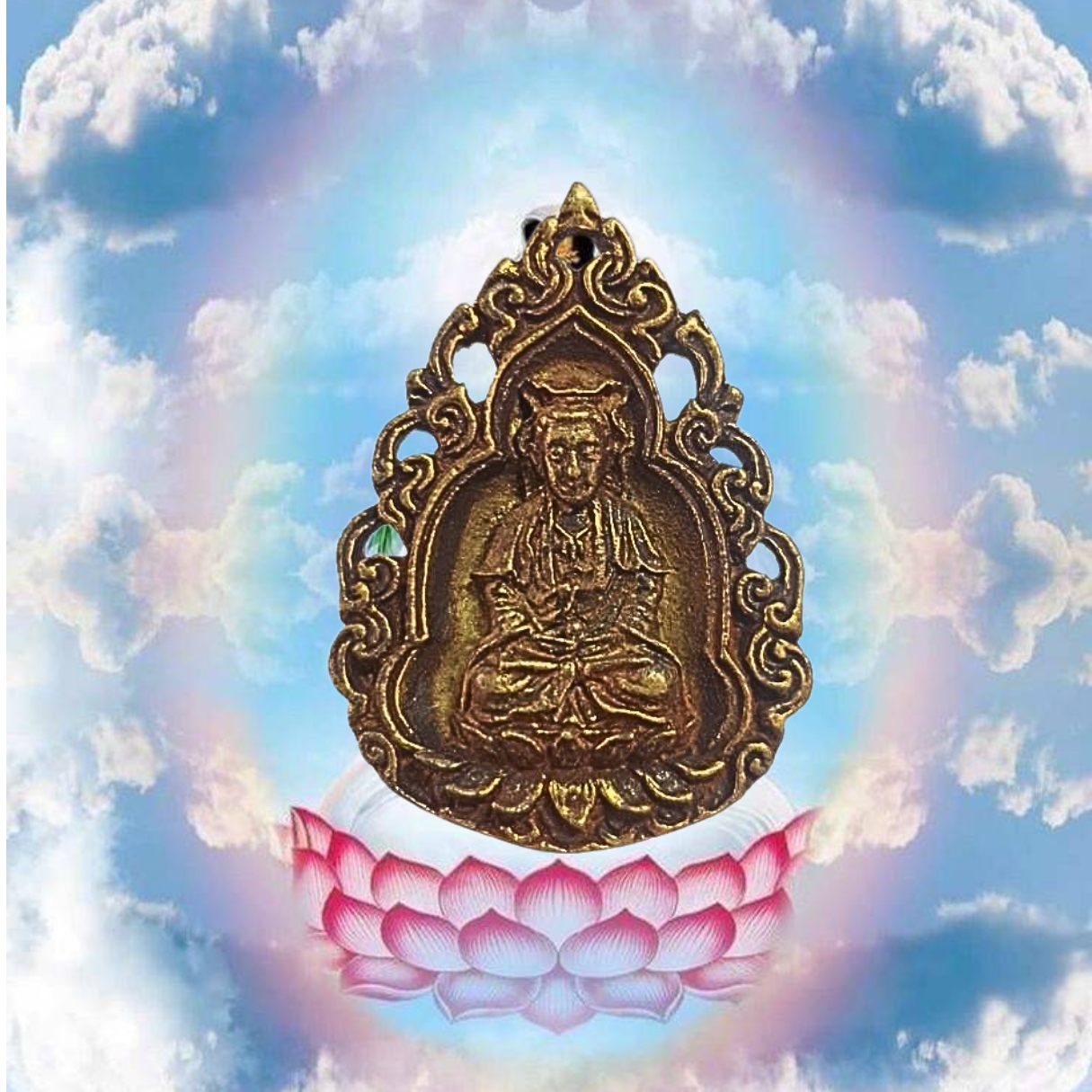 เหรียญหล่อพระโพธิสัตว์เจ้าแม่กวนอิมมูลนิธิกัลยาณวิสุทธิ์วัดดอนยานนาวาจ.กรุงเทพเนื้อทองเหลือง