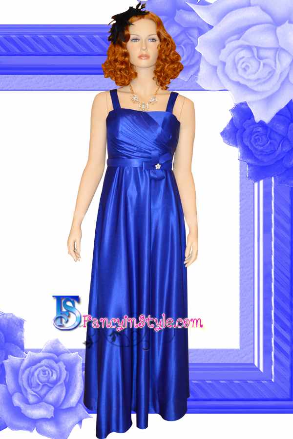 Long Dress ชุดราตรียาวสีน้ำเงิน/ชุดเดรสยาว/ชุดออกงาน/ชุดไปงานแต่ง