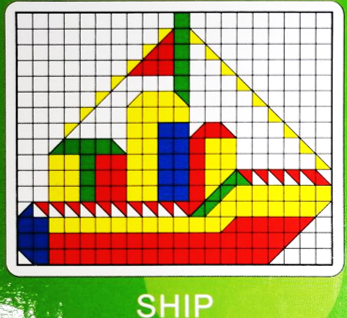 จิ๊กซอว์พลาสติกหลากสีพร้อมส่ง Puzzle Mosaic หลากสี