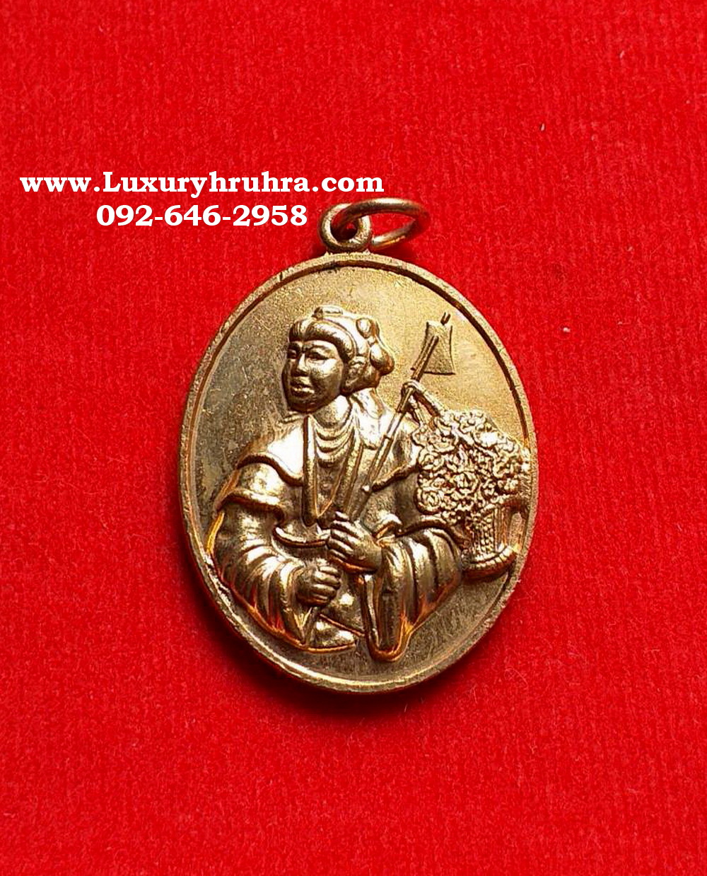 เหรียญเทพเจ้าหน่าไฉฮั้วแปดเซียนงานล้างป่าช้าปี2556เนื้อทองแดง