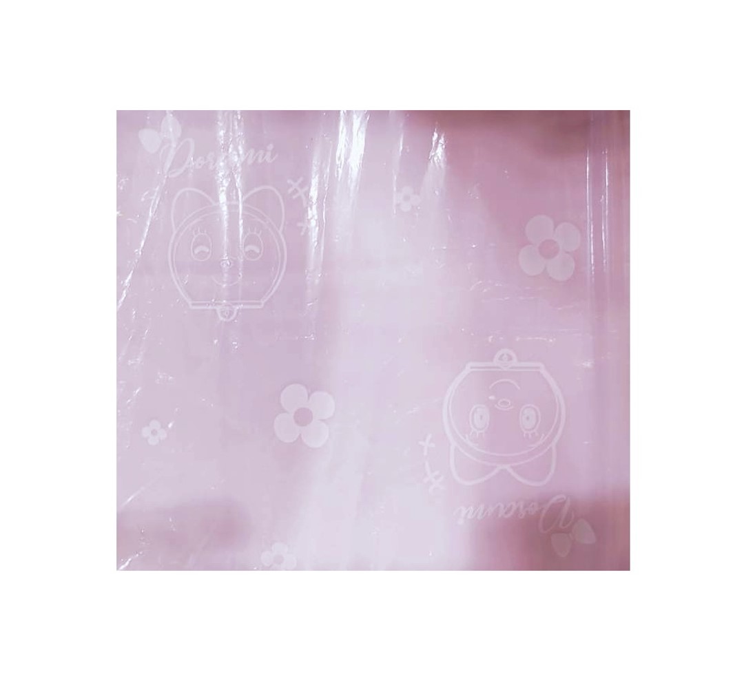 ชุดกันฝนเด็กพร้อมส่งสีชมพูกระดุมชั้นนอกลายการ์ตูนDoraemonโดราเอม่อน ลิขสิทธิ์แท้