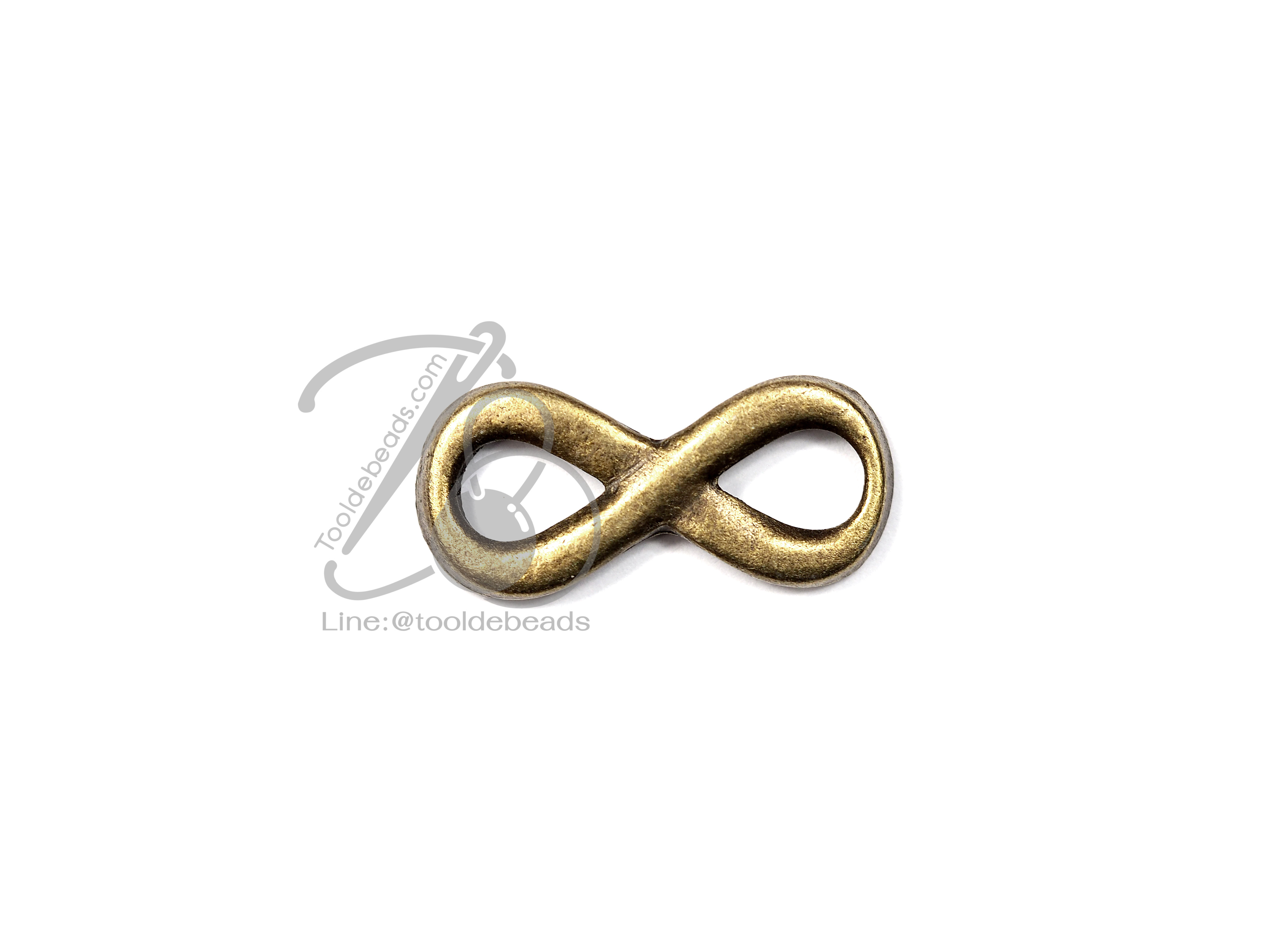 จี้เหล็ก 184 18*29มม. ลาย infinity สีสนิม (1 ชิ้น) SKU-00559