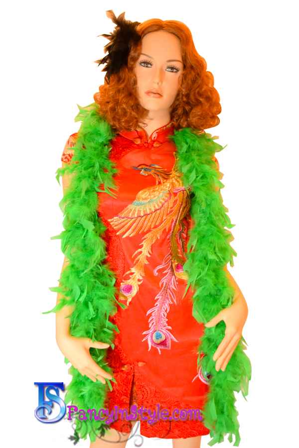Feather Boa/ขนเฟอร์แฟนซีสีเขียวเข้ม