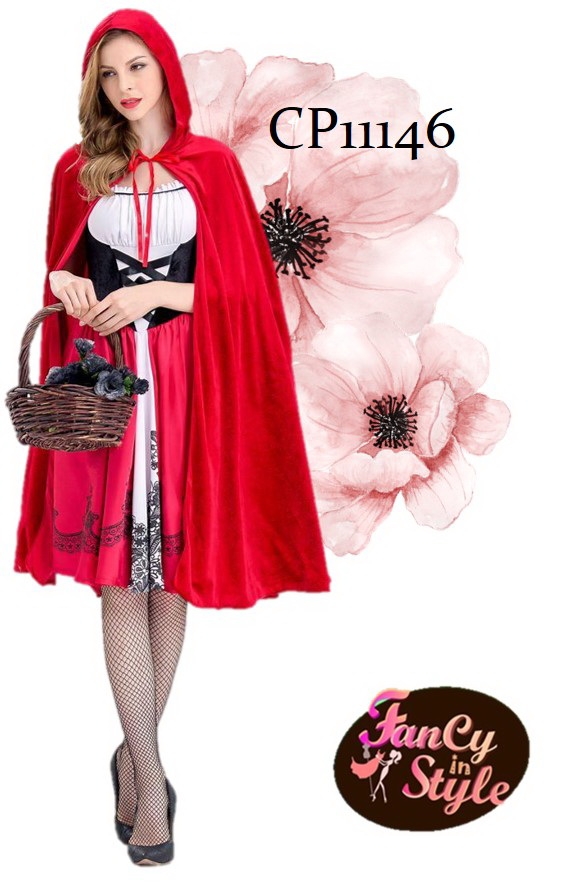 Fairy tale/Disney /Cartoon/Game costume/Red Riding Hood Cosplay/ชุดสาวน้อยหมวกแดง