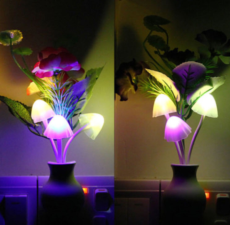 ไฟอัตโนมัติดอกไม้ แสงเปลี่ยนสีเองได้
