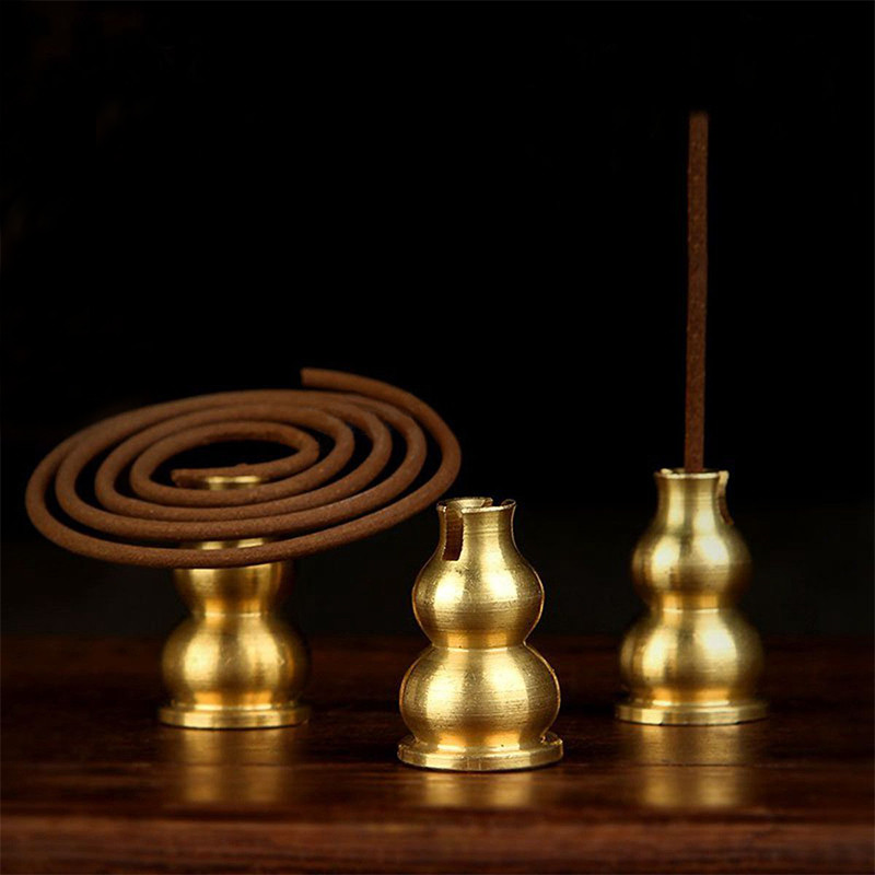 ที่ปักธูป ที่จุดธูป ที่วางธูป 2 In 1 สำหรับ ธูปแท่ง ธูปขด ได้ทุกชนิด ทำจากทองเหลืองแท้ ทนทาน ไม่ลอก ไม่ดำ ไม่เป็นสนิม