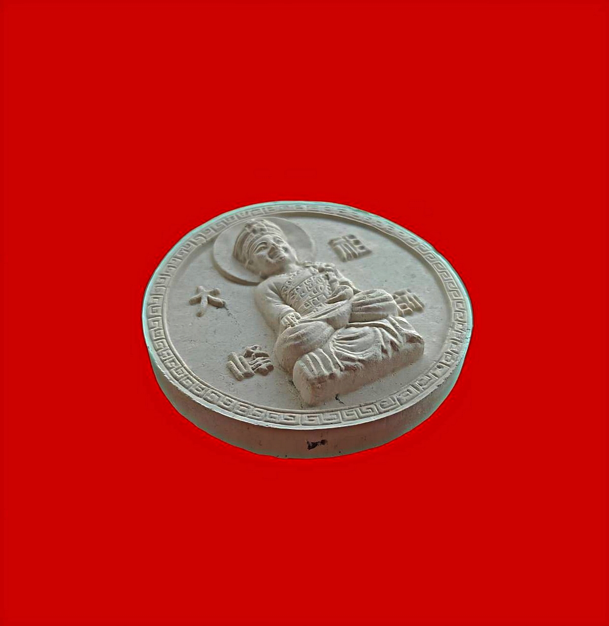 พระเนื้อผงไต้ฮงกงโจวซือรุ่น1ลาภผลบุญทวีมั่งมีศรีสุขพิมพ์จัมโบ้