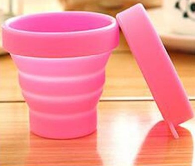 แก้วน้ำซิลิโคนพับได้พร้อมส่ง พกพา หยืดหยุ่นสะดวก สะอาด