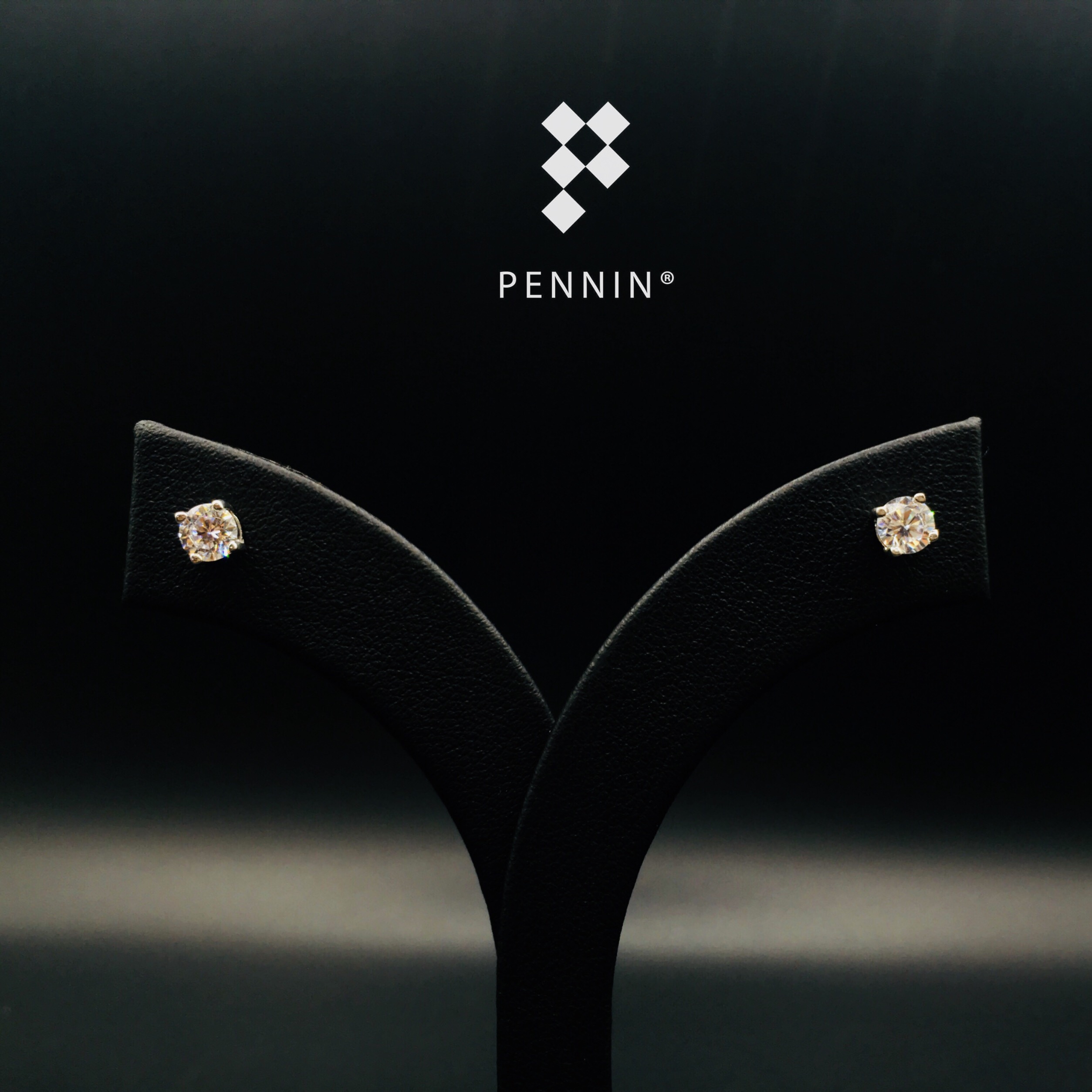 ต่างหูเพชรสวิส CZ เกรด Top 6A ขนาด 3mm-8mm เงินแท้ 925 ชุบทองคำขาว 4เตย สวยวิ้งทัดเทียมเพชรแท้