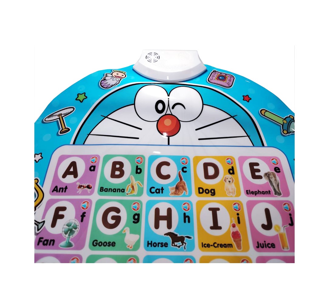แผ่นการเรียนรู้โดเรมอน ABC ตัวเลข ภาษาต่างประเทศ Sheet ABC Fun With English Doraemon พร้อมส่ง