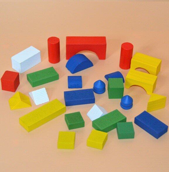 บล็อกไม้คณิตศาสตร์รูปทรงเรขาคณิต พร้อมส่ง Mathematical of Shape
