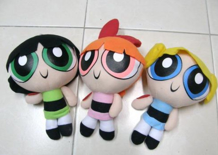 ตุ๊กตาพาวเวอร์พัฟ เกิร์ล ชุด 3 ตัว ขนาด 9 นิ้ว