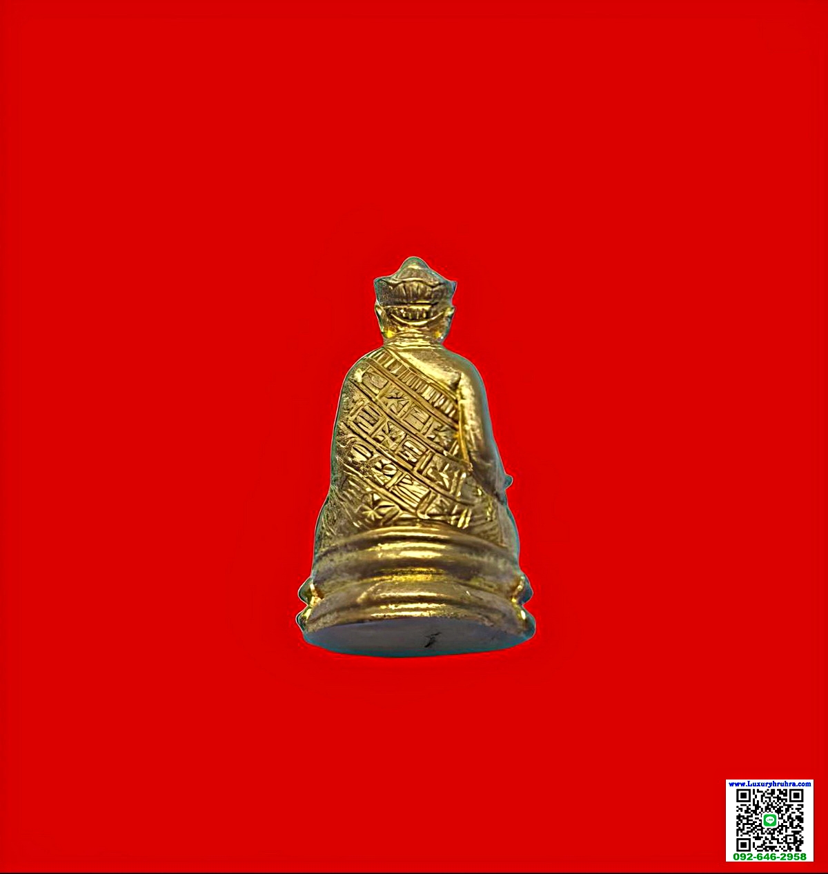 รูปหล่อลอยองค์ไต้ฮงกงโจวซือเนื้อกะไหล่ทอง