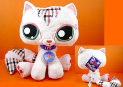 ตุ๊กตา LPS แมวสีชมพู ขนาด 9 นิ้ว (ของใหม่)