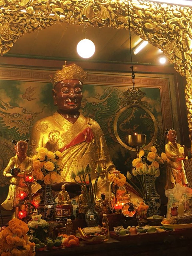 เหรียญลูกท้อไต้ฮงกงโจวซือมูลนิธิกุศลสถานตรังจ.ตรังเนื้อทองแดง